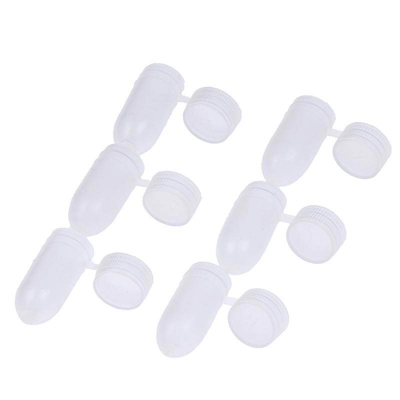 100Pcs Portable Flip Lid Transparent Capsule Storage Containers Pill Box