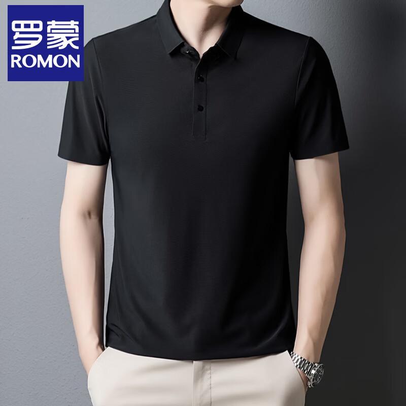 Romon Men's Ice Silk Quick-Dry Polo Shirt