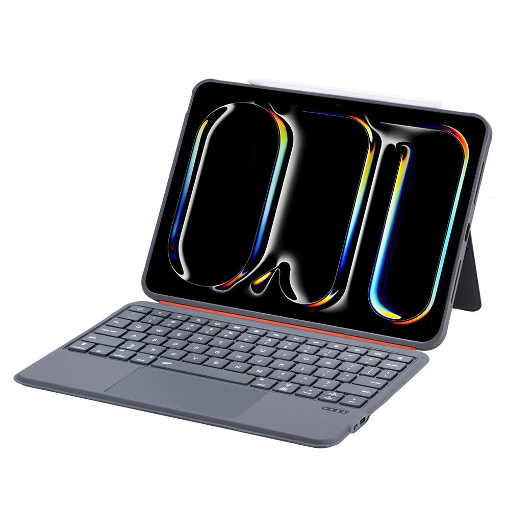 

K09P For iPad Pro 11 (2024) M4 Magnetic Detachable Bluetooth-compatible Keyboard with Touchpad Backlit+Tablet Case A