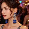 Retro Bohemian Earrings Women's Long New Products Exotic Court Earrings Ethnic Style Earrings