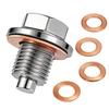 M12 M14 M16 M18 M20 Magnetic Oil Pan Plug Stainless Steel Oil Drain Sump Nut  Engine Oil Change