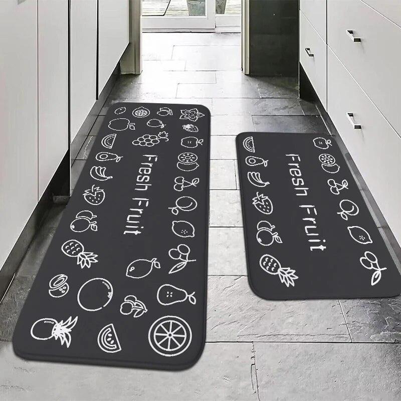 

Kitchen Floor Mat, Water-Absorbing, Oil-Absorbing, No-Wash, Washable Carpet Anti-Slip Doorrug, Long Strip Home Decoration 50X80CM (1.6X2.6FT