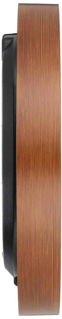 Seiko Clock Wall Clock Natural Radio Analog Dark Brown Wood Grain Pattern KX222B