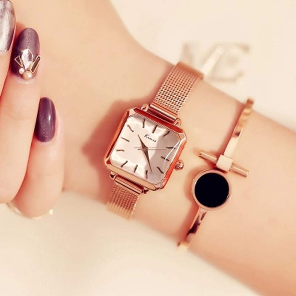 KIMIO K6236 Women's Watch, Stylish, Simple Design (Gold Rose)