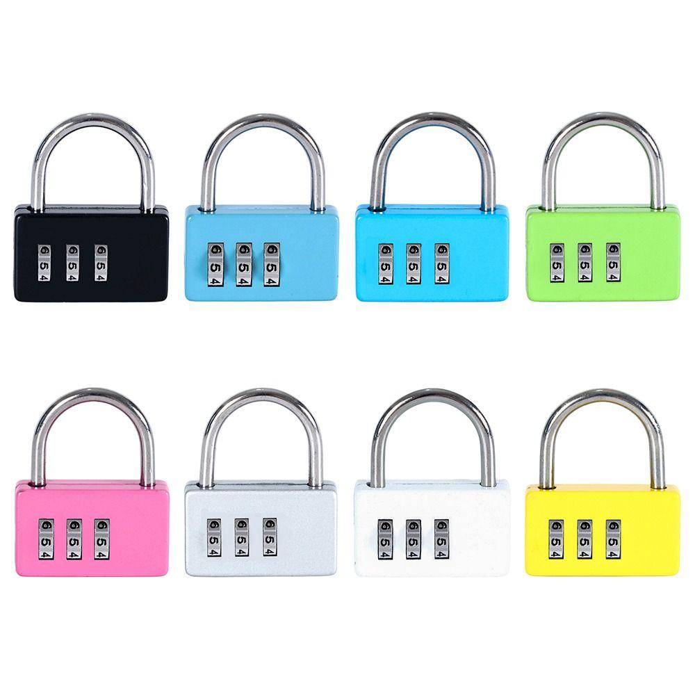 Buy Lock Mini Travel 3 Digit Password Lock Luggage Padlock Backpack