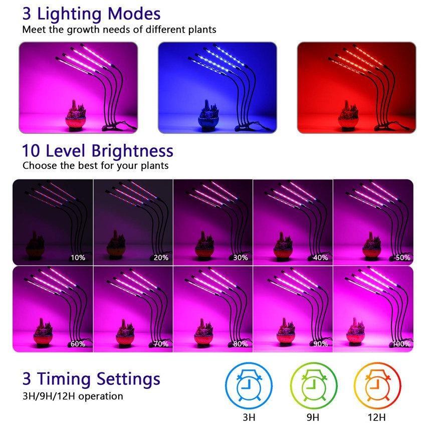 USB Full Spectrum Led Plant Grow Light Bulb  For Indoor Plants Flower Led Grow Lights Spot Lamp DC 5V