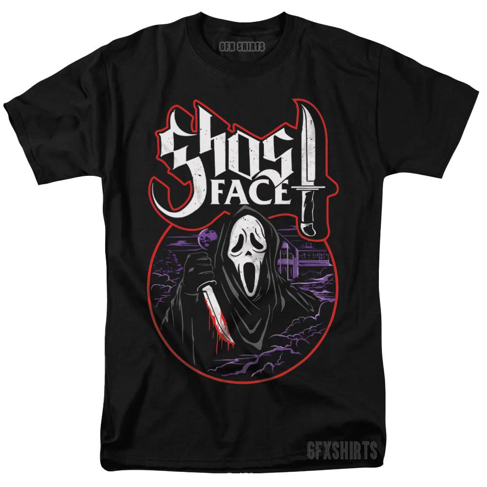 Scream Ghostface 90s Holloween Horror Movie Vtg Graphic Design T-Shirt