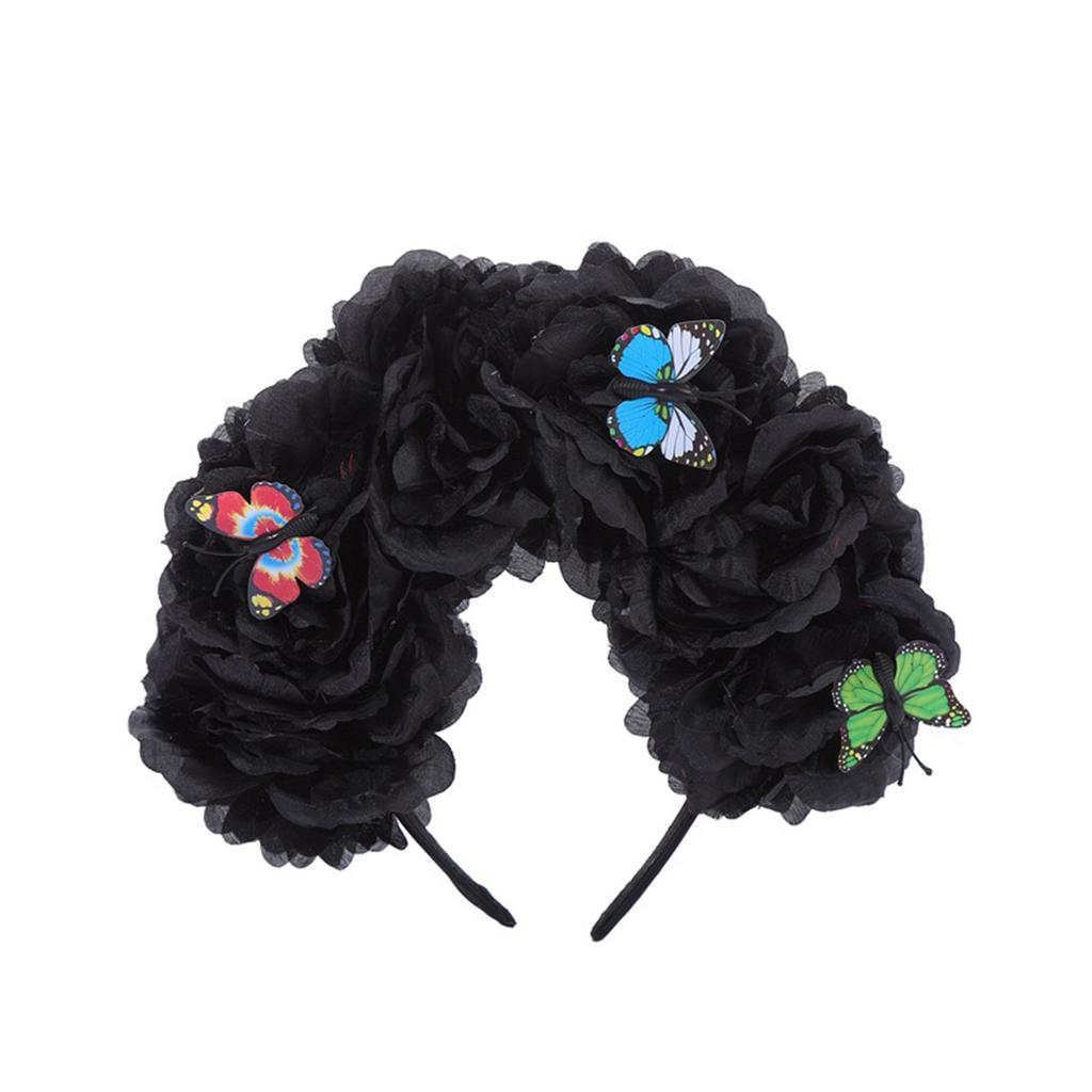 Flower Crown Headband Halloween Costume Accessory Day of the Dead Headpiece