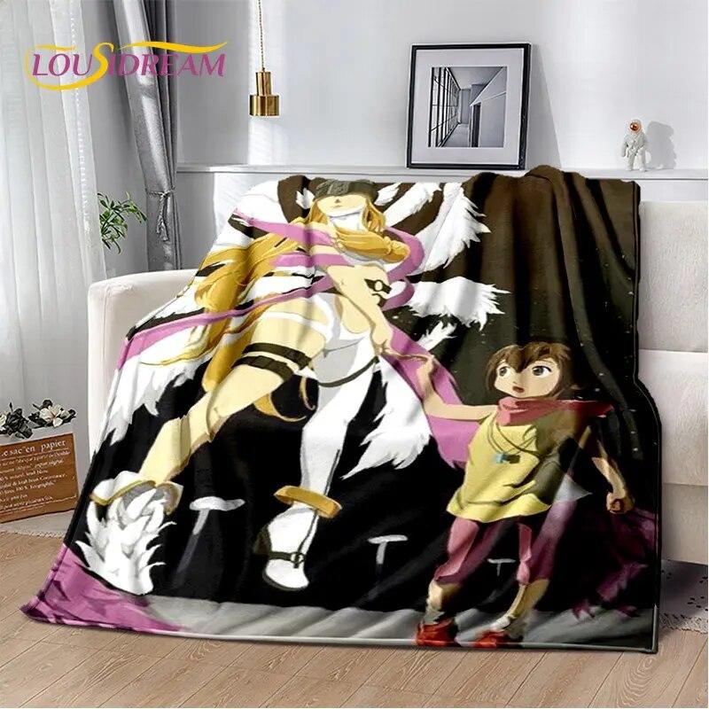 Cartoon Digimon Adventure Area Rug Large,Carpet Rug for Living Room Bedroom Sofa Doormat Decoration, Non-slip Floor Mat Cover 3D