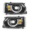 Defender Design Full LED Headlights Projector Replacement for Land Rover Range Rover Vogue L322 Facelift 2010‑2012