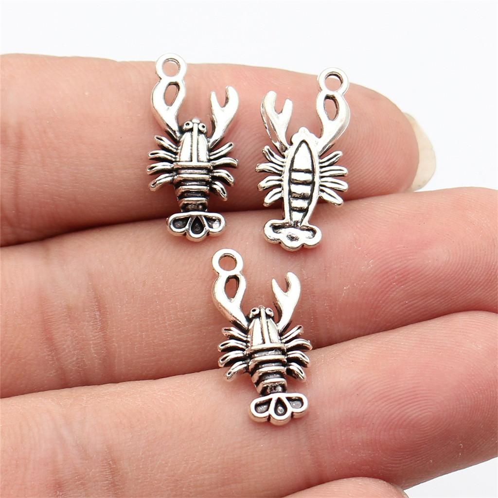 Octopus Seahorse Crab Shrimp Marine Life Charm Antique Bronze Zinc Alloy Jewelry Making Supplies Couple Style