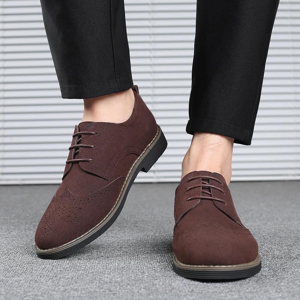 Men's Shoes Business Leisure Leather Shoes for Men Spring/Autumn Lace Up Man Shoe Formal