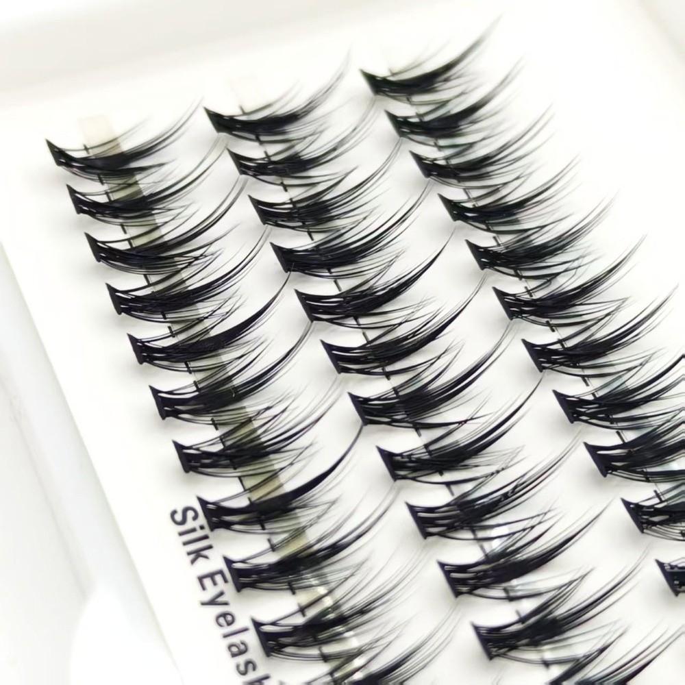 DIY-Wimpern 8-14 mm Länge Wimpernverlängerung Segmentierte künstliche Wimpern für Anfänger