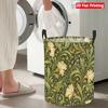 Collapsible Laundry Basket Large Round Waterproof Fabric Hamper Dirty Clothes Storage Bin Toy Organizer with Handles