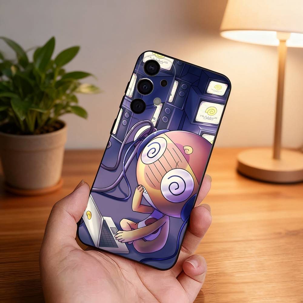

K-Keroro G-Gunsou Frog Black Cover Phone Case For Samsung S26,S25,S24,S21,S22,S23,S30,Ultra,S20,Plus,Fe,Lite,5G Samsung S235G