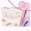 Zebra Sarasa Clip Gel Ballpoint Sanrio My Melody Kuromi 50th Pen, 0.5mm, & Anniversary, 5-Color Set, JJ15-MMKU-5C