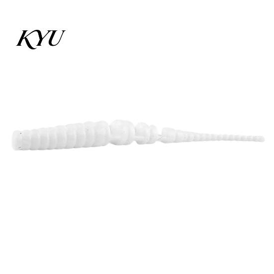 Realistic Swimming Lures 50Pcs Bionic Worm Soft Bait, 40MM/0.37g 50MM/0.45g Artificial Lure with Needle Scented Baits Tail, Swim for Freshwater