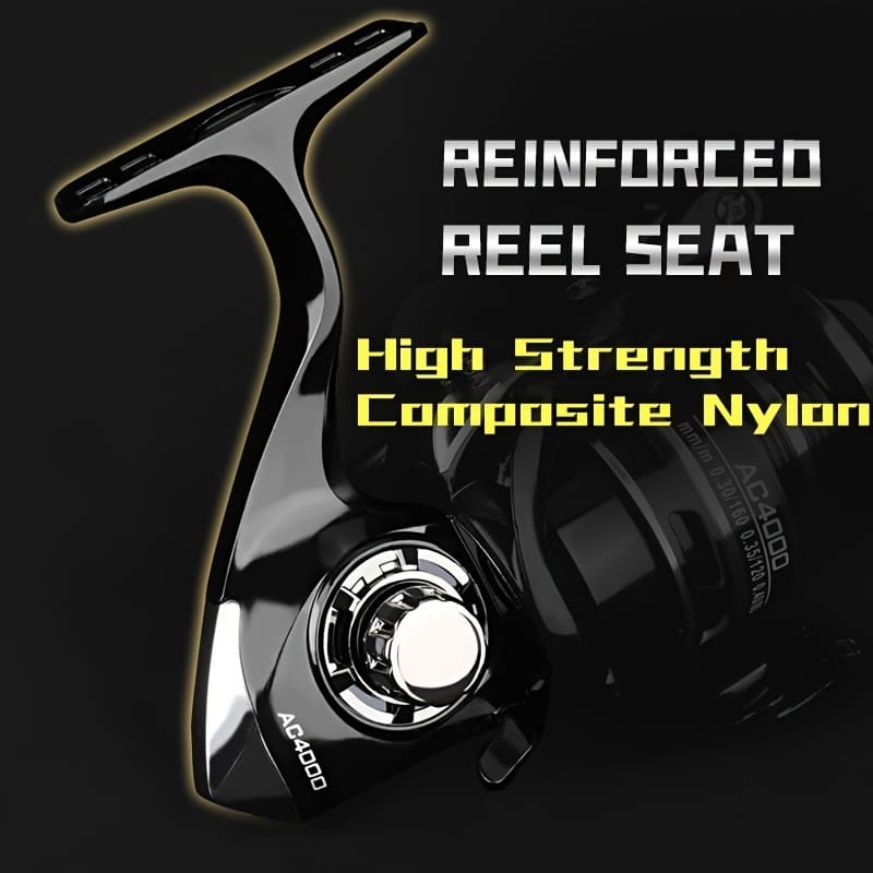 High Performance Spinning Reel with High Drag and 5.2:1 Gear Ratio. Full Metal Handle. Suitable for Many Waters. Durable and Corrosion Resistant