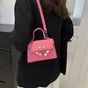 High-end Small Bag Women's Summer New Fashion Shoulder Messenger Bag Portable Fashion Simple Small Square Bag