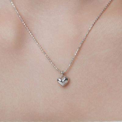Dmoment (925Silver) Only Heart Necklace