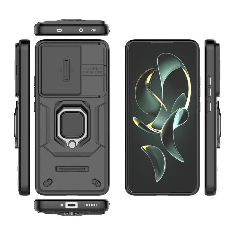 For Xiaomi 13T Pro 5G Case Slide Camera Phone Case Xiaomi 13T Pro 5G Luxury Armor PC Shockproof Silicone Protecctive Back Cover