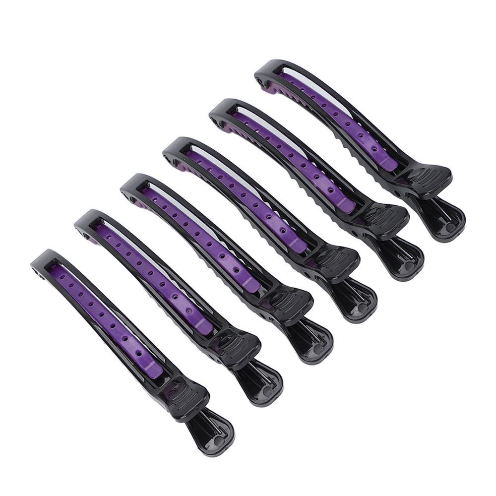6 PCS Non Slip Sectioning Hair Clip Lightweight Salon Hair Clip Styling Tool Hair Clamp  Home Salon
