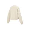 Li Ning Fitness Series Solid Color Casual Round Neck Pullover Sweatshirt Women sweatshirt Foam-Khaki AWDT526-3