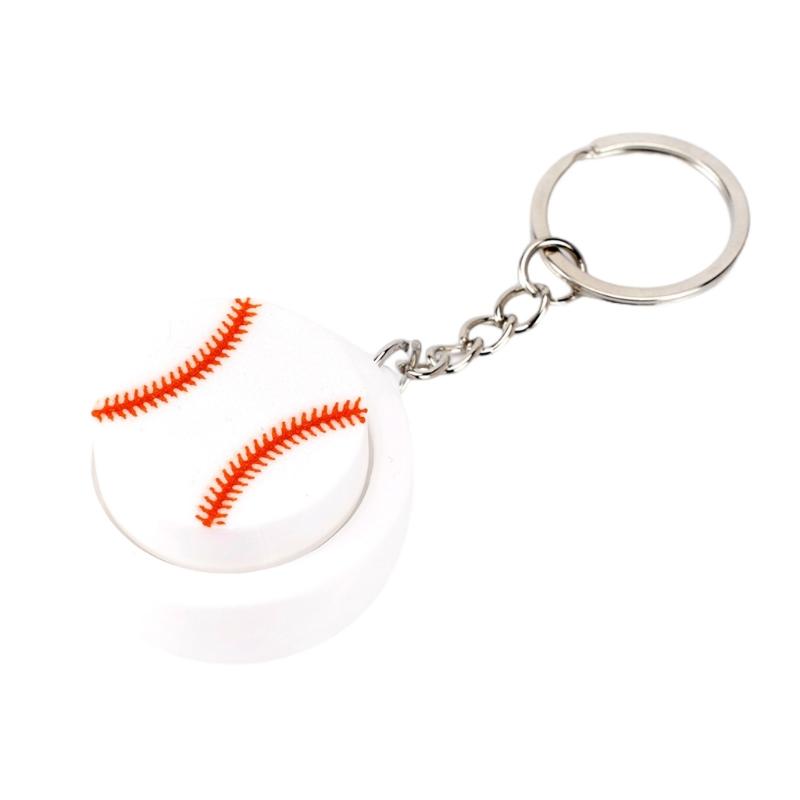 

Fashionabel 3D Printing Button Decompression Keychain Set Featuring Basketball Baseball Football Tennis Designs