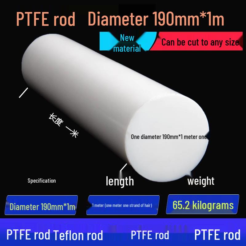 White High-Temperature Resistant PTFE Plastic Rod