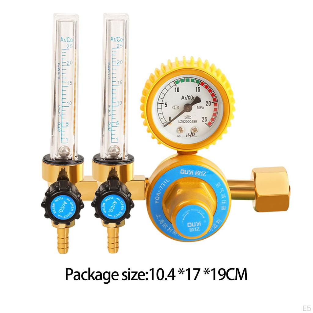 Argon / CO2 Mig Flowmeter Gas Regulator Gauge Welding