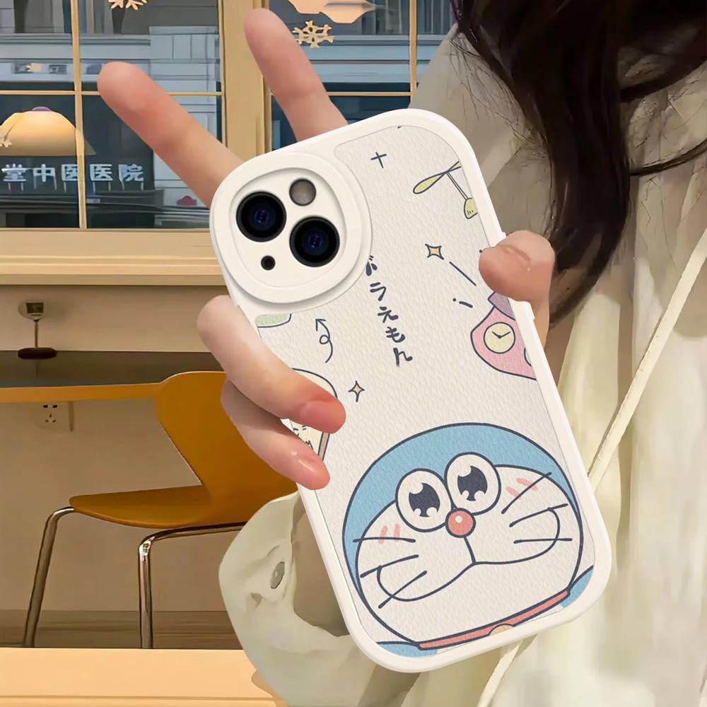 Hot Classic D-Doraemons Cartoon Phone Case Hard Leather For IPhone 14 13 16 Mini 15 14 11 12 Pro Max Plus Fundas