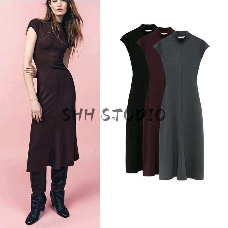 Spring New Women's Clothing Fashion Style Retro Waist-Controlled Soft Plaid Sleeveless Drop Shoulder Dress 5584174