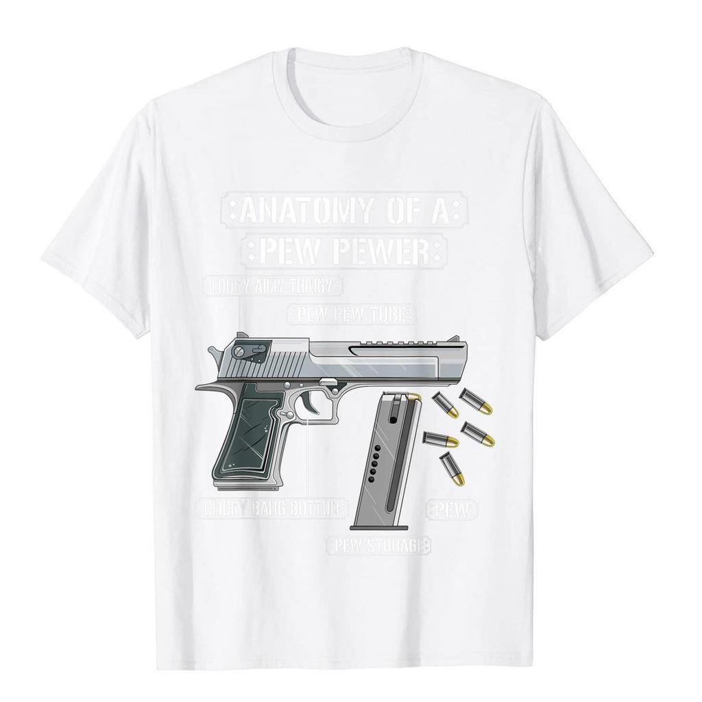 Anatomy Of A Pew Pewer Ammo Gun Funny Gun Lover Meme T-Shirt Casual Cotton Men Tees 3D Style New Design T Shirt