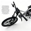 Mini 1:8 Scale Diecast Mountain Bike Model Downhill Bicycle Ornament for Kids Adults Collection
