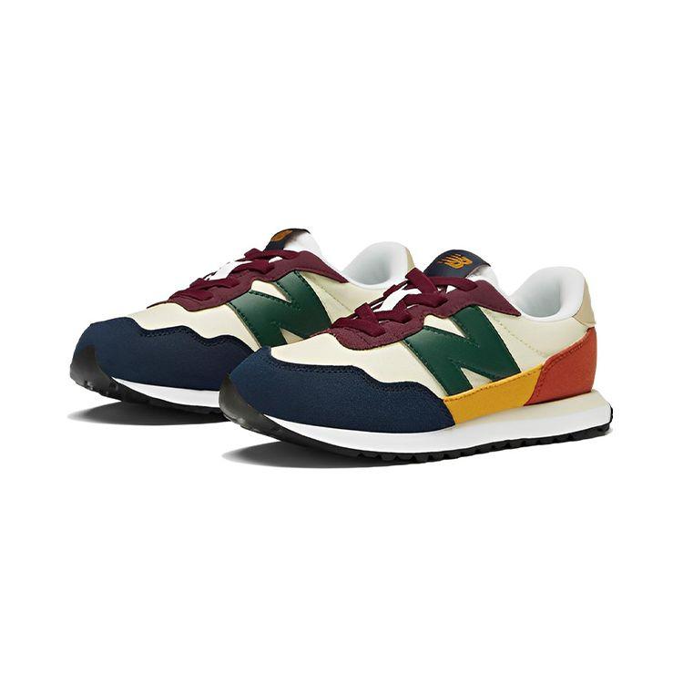 New Balance Nb 237 Comfortable Low-Top Kids Running Shoes Kids sneaker Beige Green Yellow PH237VE