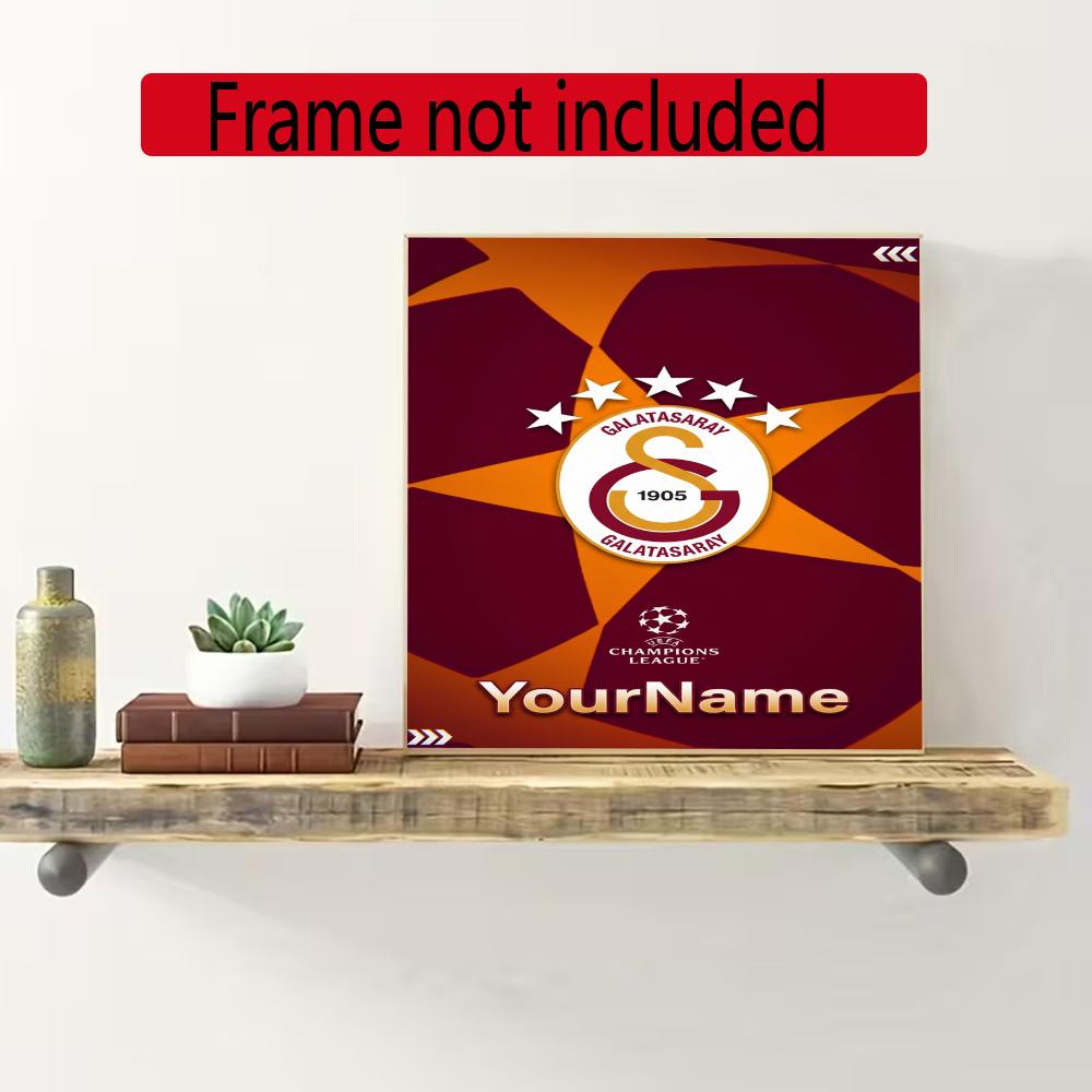 Galatasaray Personalized Name Round Diamond Painting Kit Diamond Embroidery Painting Rhinestones Mosaic Frameless Handwork Decoration Arts
