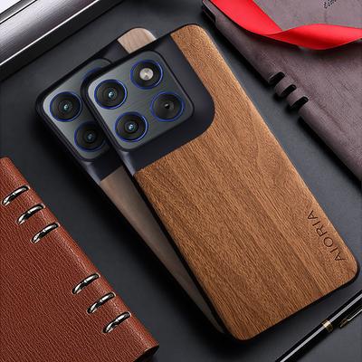 Case for MOTO Edge 70 5G Funda Bamboo Wood Pattern Back Cover for Moto Edge 70 Case Capa
