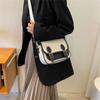 Stylish Pu Leather Crossbody Bag Trendy Street Style Medium Square Bag 2023