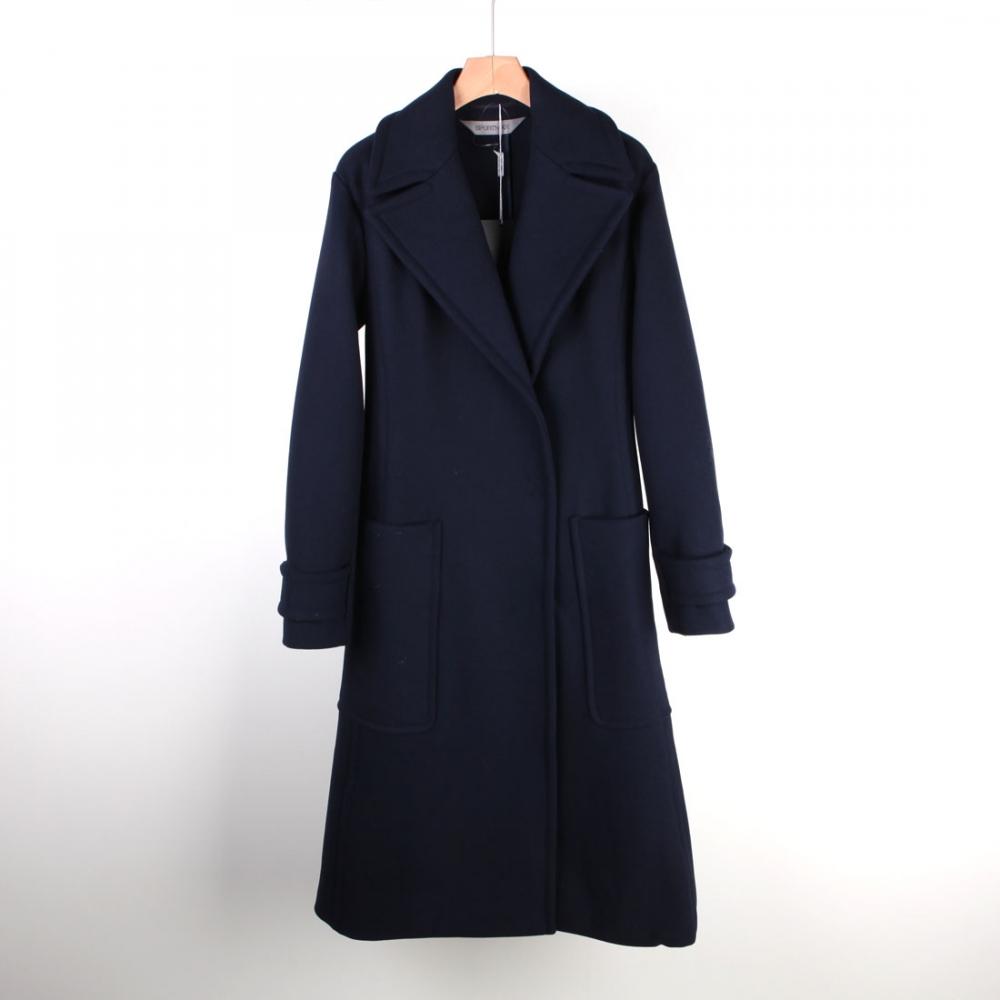 

Пальто Sport max SPORTMAX шерстяной халат темно-синий 20161083001CIAD