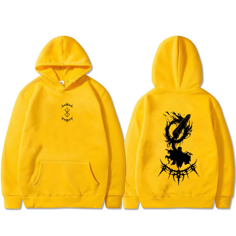 Anime Berserk Guts Hoodie Harajuku Manga Skull Knight Gatsu Griffith Zodd Sweatshirt Men Women Fashion Tops