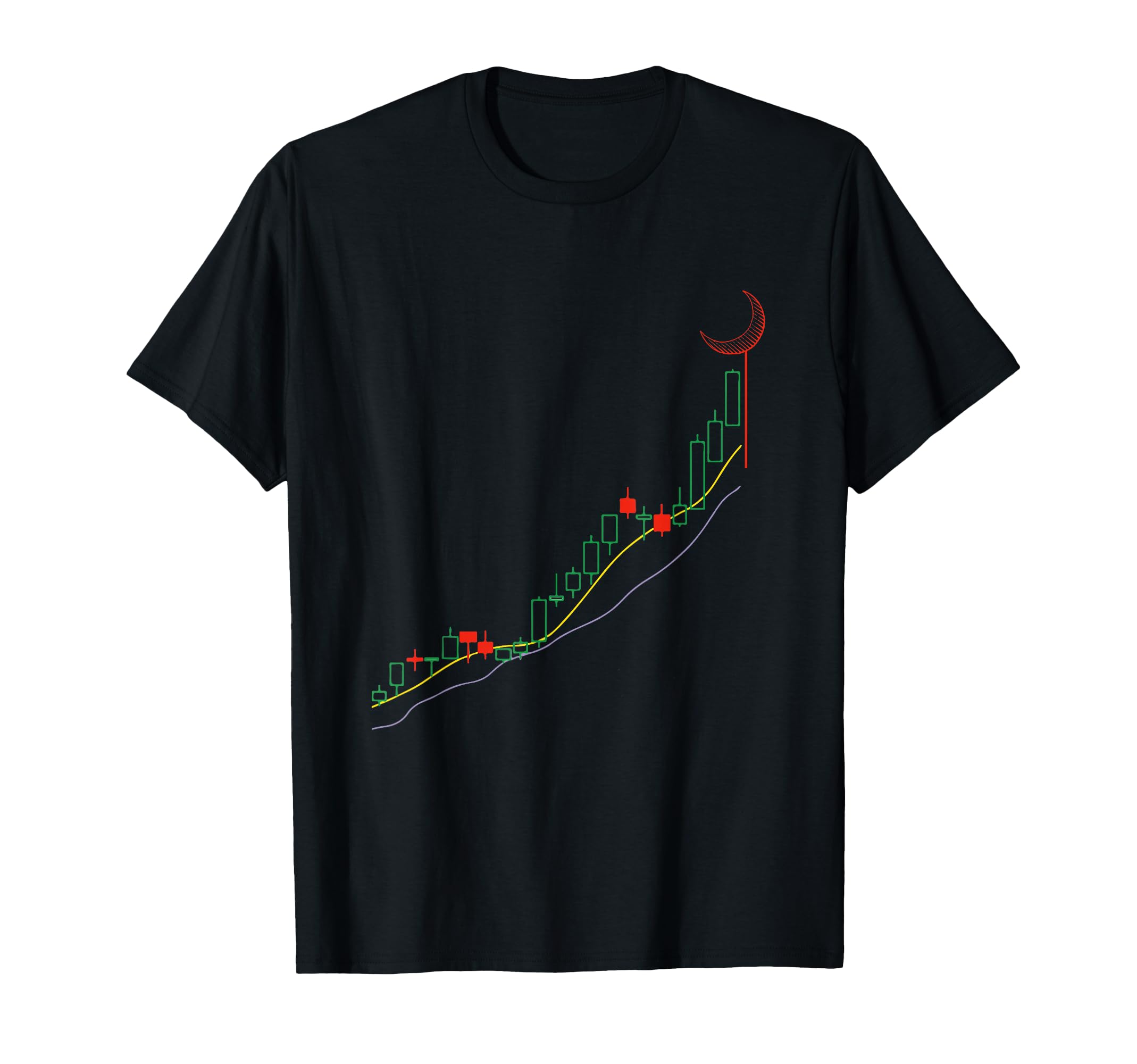 Stock Chart To The Moon Crypto Trading Hodl T-Shirt