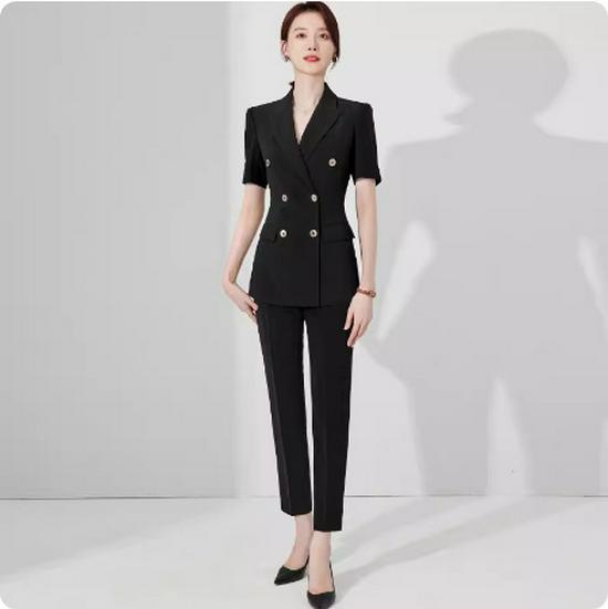 

Женский профессиональный летний костюм Aishangchen - Высококлассный формальный блейзер и униформа менеджера отеля L