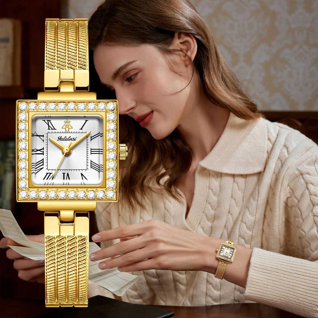Women'S Watches, Women'S High-Value, Light Luxury Squares, Retro Ipg, Vacuum Electroplating, Environmentally Friendly Materials