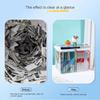 Foldable Student Book Organizing Bin Box Household Large Capacity Transparent Dustproof Collection Container Books Clothes Snacks Organizer Pouch