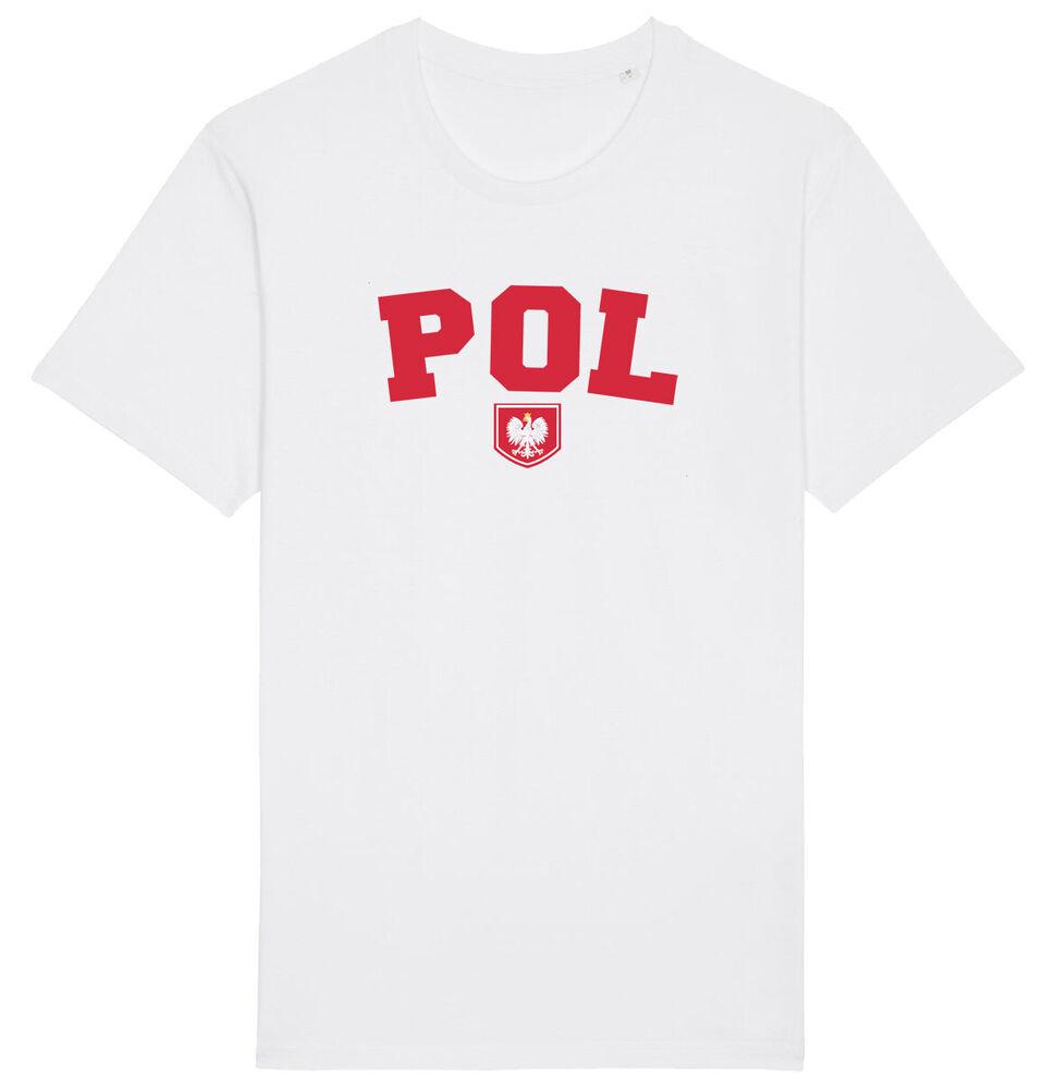 

Польша POL Футболка 2024, Взрослые Дети Малыш Семья, Футбол Евро Доставка Польша S