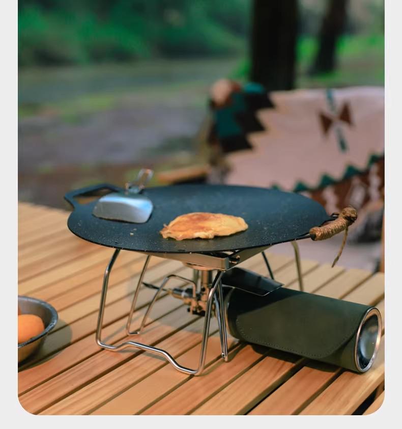 Portable Stainless Steel Mini BBQ Grill & Stove Stand