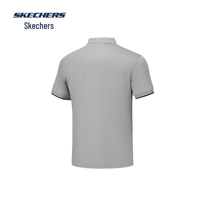 Skechers Men's Knitted Short Sleeve Polo Shirt P226M006