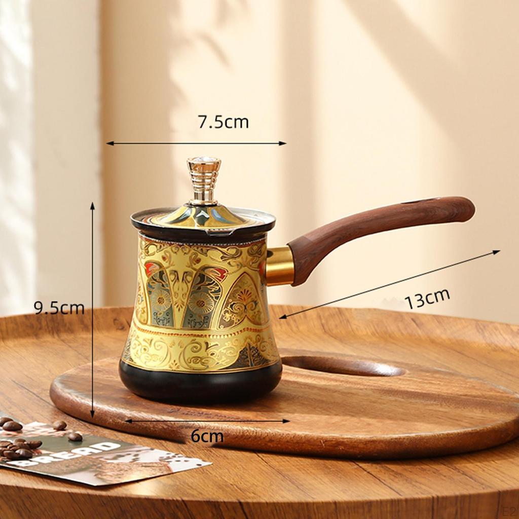 Kaffeekanne Schokolade Butter Milch Tasse Edelstahl Kessel für Camping Küche