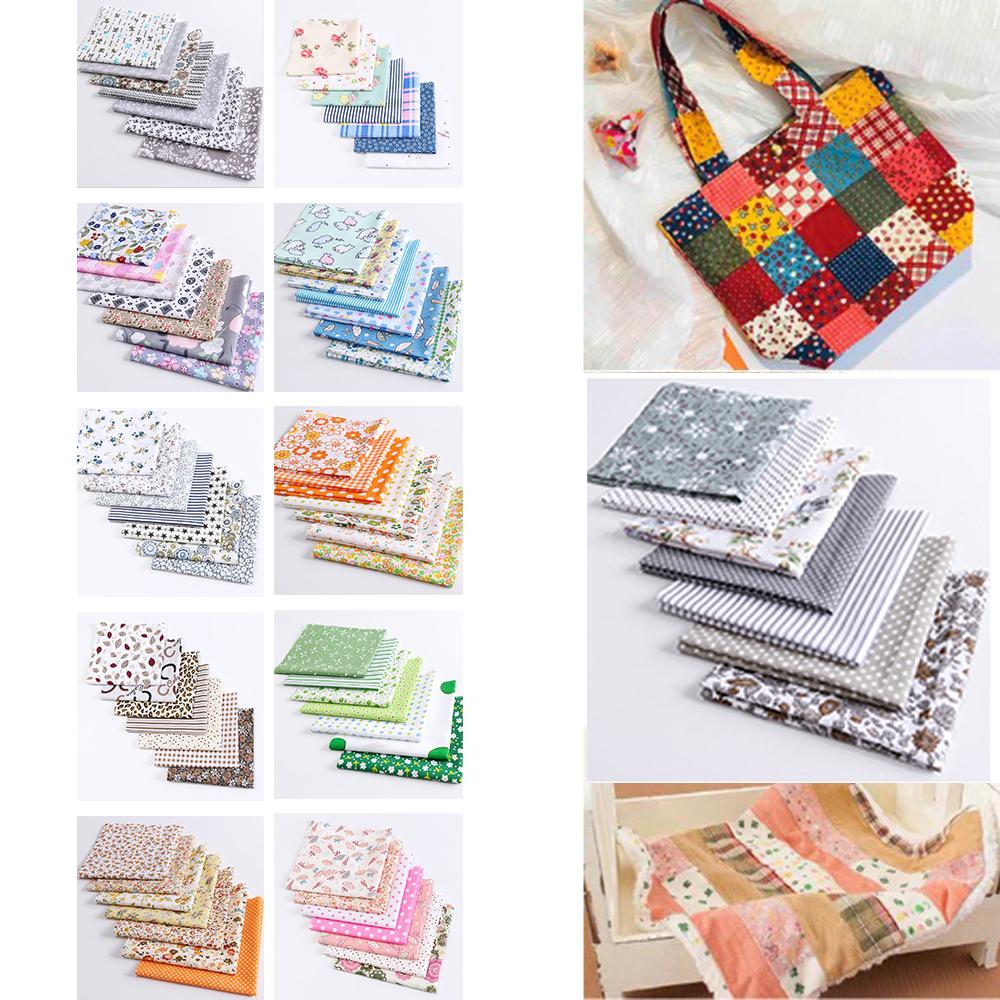 7 KS 25 X 25CM Čtverce Bavlněná Řemeslná Látka Látky Pro DIY Svazek Patchwork Prošívání Šití Scrapbooking Výtvarné Potřeby