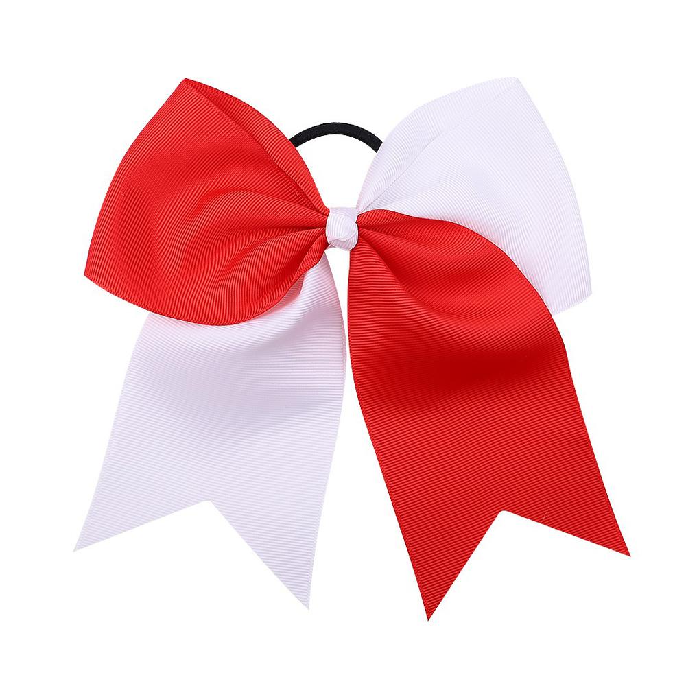 

1Pieces 7.48Inch Cheerleaders Girls Elastics Grosgrain Ribbon Bow Rubber Bands Hair Rope Ponytail Holder Kids Hair Accessories